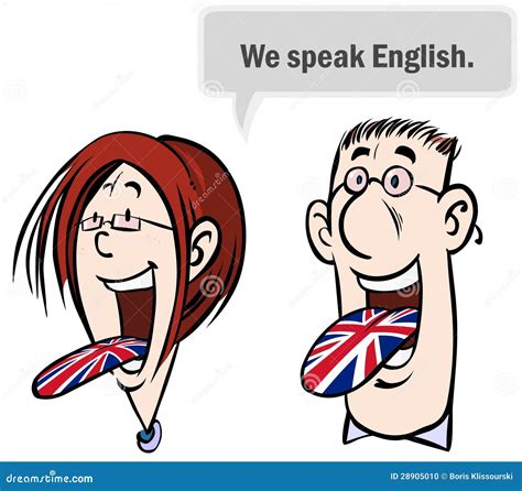 We speak English. stock illustration. Illustration of translation - 28905010