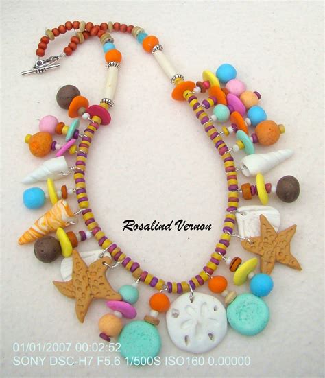 Beach Necklace Beach Necklaces Cool Necklaces Play Clay Beach Color