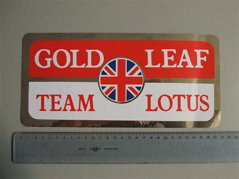 Large Gold Leaf Team Lotus sticker – Caterham Nederland