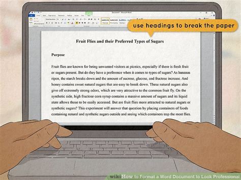 How To Format A Word Document To Look Professional 13 Steps