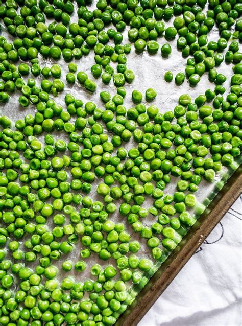 Easy Roasted Salted Green Peas Healthy Snack Lemons And Basil