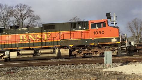 BNSF 7320 ES44DC Leads A Long Westbound BNSF Stack Train Through