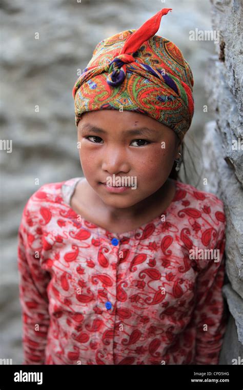 Nepali Tamang Rural Girl Stock Photo Alamy