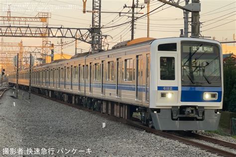 2nd Train 【西武】6000系6112f 武蔵丘車両検修場出場試運転の写真 Topicphotoid 81410