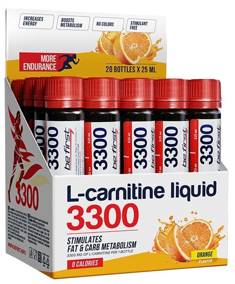 Купить be first l-carnitine 3300, 25 мл в Новосибирске по низким ценам ...