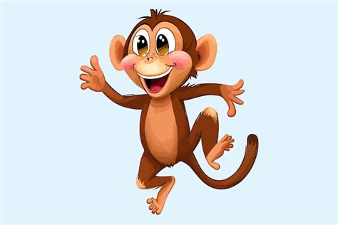 Premium Vector | Monkey cartoon dancing vector illustrator