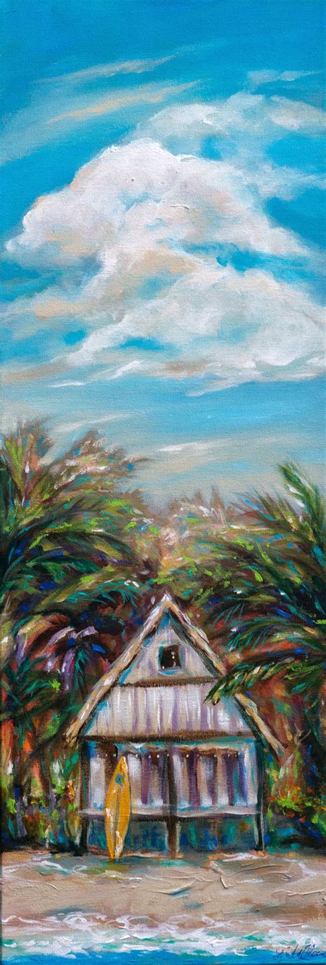 Island Bungalow Painting By Linda Olsen Saatchi Art