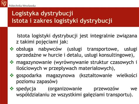 PPT Logistyka dystrybucji część I PowerPoint Presentation free