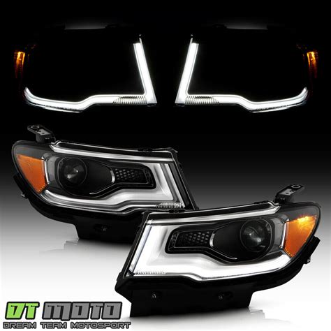 For 2017 2021 Jeep Compass HID Xenon LED DRL Projector Headlights