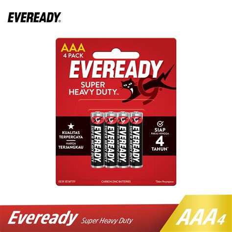 Jual Baterai EVEREADY CARBON ZINC SUPER HEAVY DUTY AAA BP4 Shopee