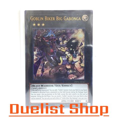 Goblin Biker Big Gabonga Ur Monster Light Rank Beast Warrior Xyz