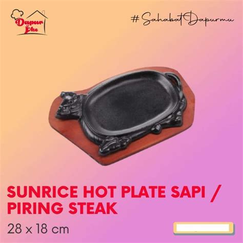 Promo Sunrice Hot Plate Sapi Piring Steak Diskon Di Seller Dapur Oke Depok Kota Depok
