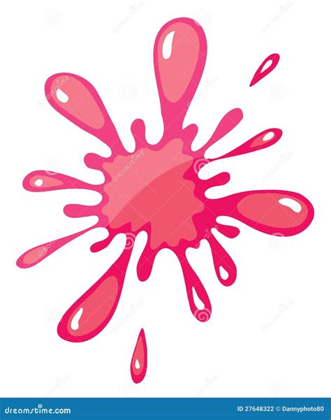 A pink color splash stock illustration. Illustration of background - 27648322