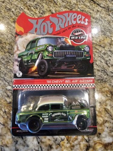 Hot Wheels 2021 Redline Club 55 Chevy Bel Air Gasser Triassic Five Ebay