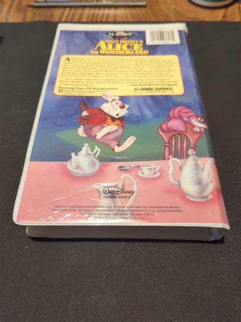 Mavin Alice In Wonderland Walt Disney Vhs Black Diamond Classics