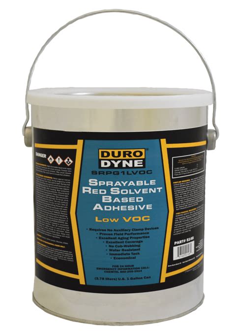 SRPGLVOC Sprayable Solvent Based Insulation Adhesive Low VOC Conklin