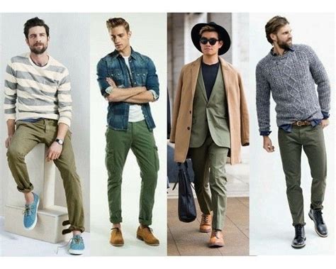 Pin By Logan Fry On Stylin N Profilin Green Pants Men Blue Shirt