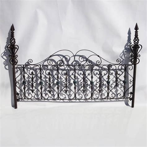 Custom Made Gothic Iron Bed With Bronze Skulls At 1stdibs