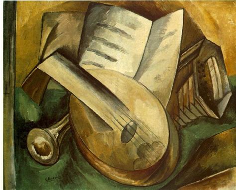 Musical Instruments, 1908 - Georges Braque - WikiArt.org