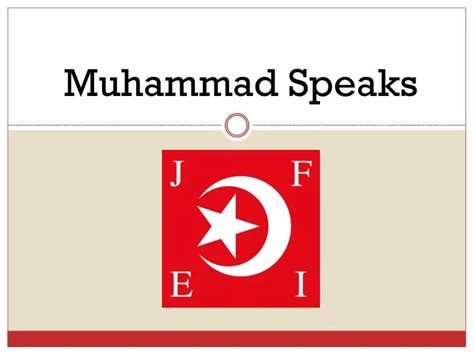 Ppt Muhammad Speaks Powerpoint Presentation Free Download Id2526643