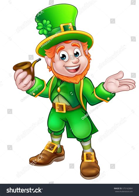 Cartoon Leprechaun St Patricks Day Character Vector De Stock Libre De