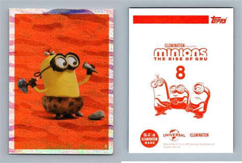 Minions The Rise Of Gru 8 Topps 2022 Foil Sticker