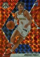 Jordan Poole 2019 Mosaic 228 Reactive Orange Price Guide Sports Card