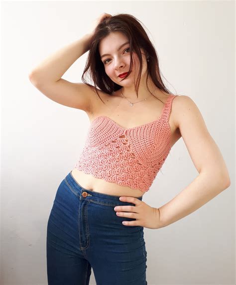 Marylin Top Crochet Pattern Crochet Strapless Top Cute Etsy