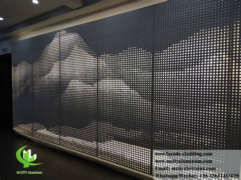 Perforated Metal Panel Aluminum Sheet Mm Thickness Powder Coated With