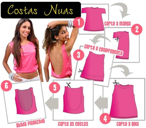 Reciclagem De Camisas E Sweet Shirt Cortes E Costura