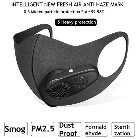 Smart Electric Face Mask Air Purifying Kn Anti Dust Pollution Fresh