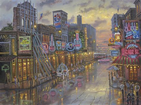 Blues On Beale Street By Robert Finale Cv Art And Frame