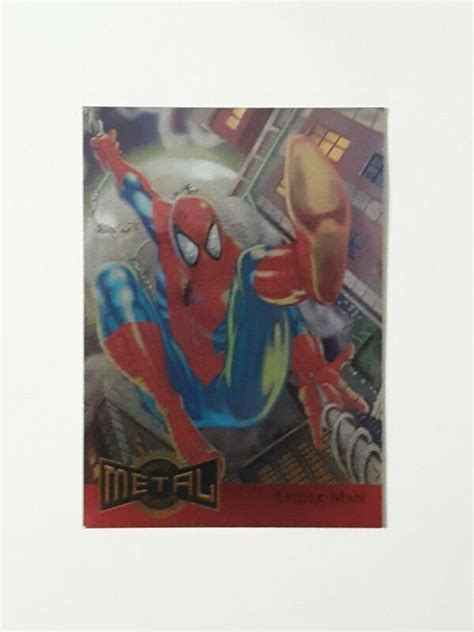 1995 FLEER MARVEL METAL SPIDER MAN METAL BLASTER 12 Of 18 LIMITED