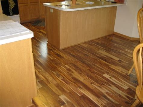 Asian Walnut Acacia Blonde Solid Prefinished Hardwood Wood Floor