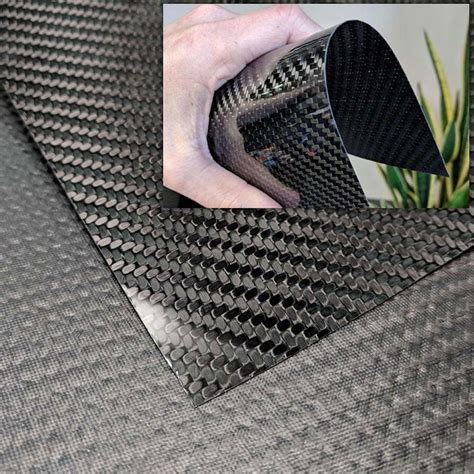 High Strength Flexible Carbon Fiber Sheets Real No Pitting