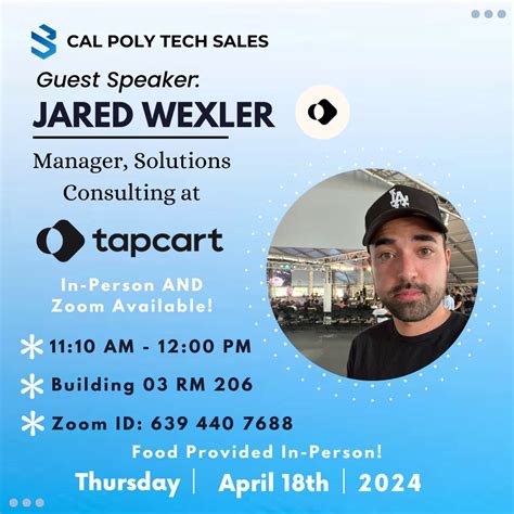 Cal Poly Tech Sales On Linkedin Hey Cal Poly Tech Sales Our Third