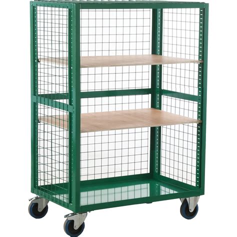 Cage Trolley Plywood Steel Shelf Options 500kg LLM Handling