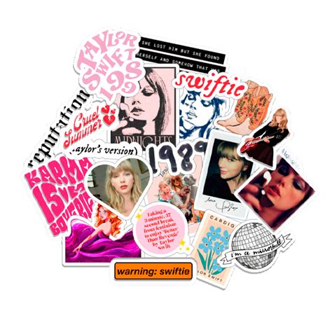 Stickers Taylor Swift V 2 X20 Valu® Gráfica Creativa