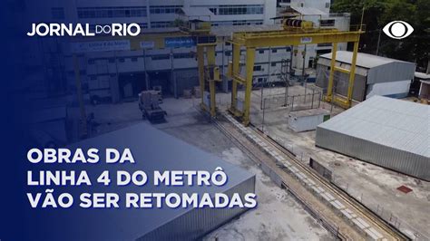 Metr Do Rio Obras Da Linha V O Ser Retomadas Youtube