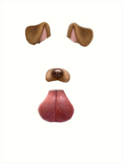 "Snapchat dog filter" Art Prints by Matt Redbubble | Redbubble