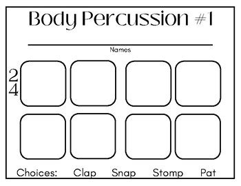 Body Percussion Compositions By Music With Mrs Morneau Tpt