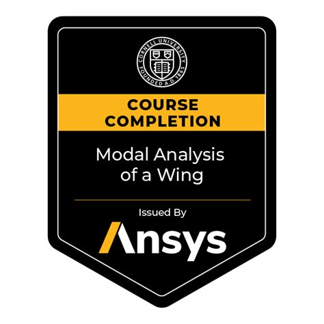 Ansys Course Completion Modal Analysis Of A Wing Credly