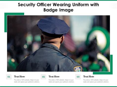 Security Officer Wearing Uniform With Badge Image Ppt Powerpoint Presentation Inspiration