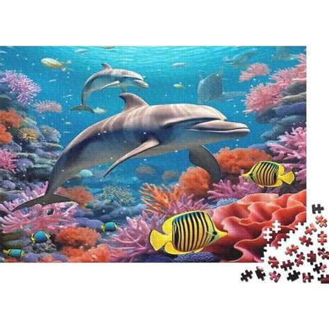 Dauphins Puzzle Adulte Animaux Color S Pi Ces Puzzle Classique Kit