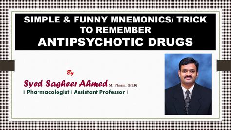 MNEMONICS TRICK TO REMEMBER ANTIPSYCHOTIC DRUGS YouTube