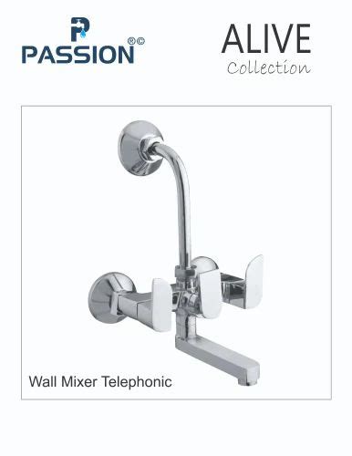 Double Handle Wall Mixer Telephonic Alive For Bathroom Fitting At Rs