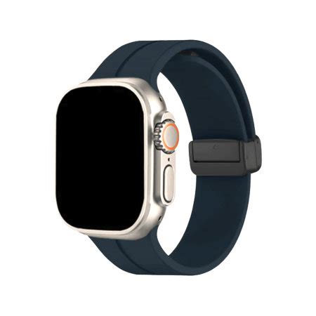 Olixar Midnight Blue Silicone Strap With Magnetic Buckle For Apple