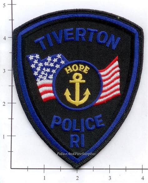 Rhode Island Tiverton Police Dept Patch Police And Fire Surplus