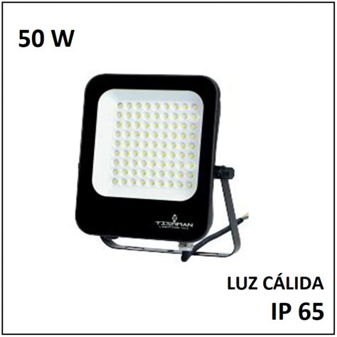 Reflector Led Slim W Luz Blanca K Ip Uso Intemperie V