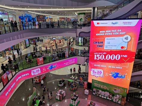 Hệ thống màn hình quảng cáo LED LCD tại TTTM Aeon Mall Hà Đông Dịch